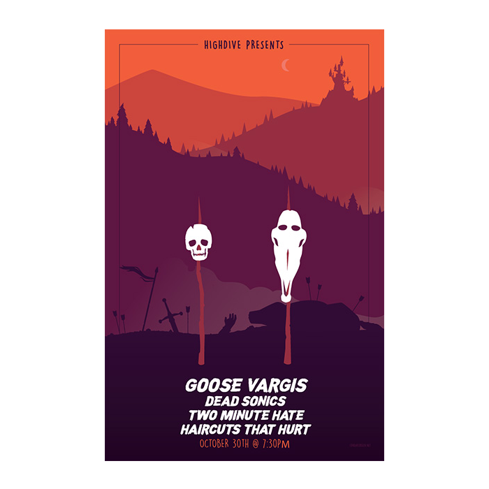 Goose Vargis, Dead Sonics, Two Minute Hate, Haircuts That Hurt @ HighDive